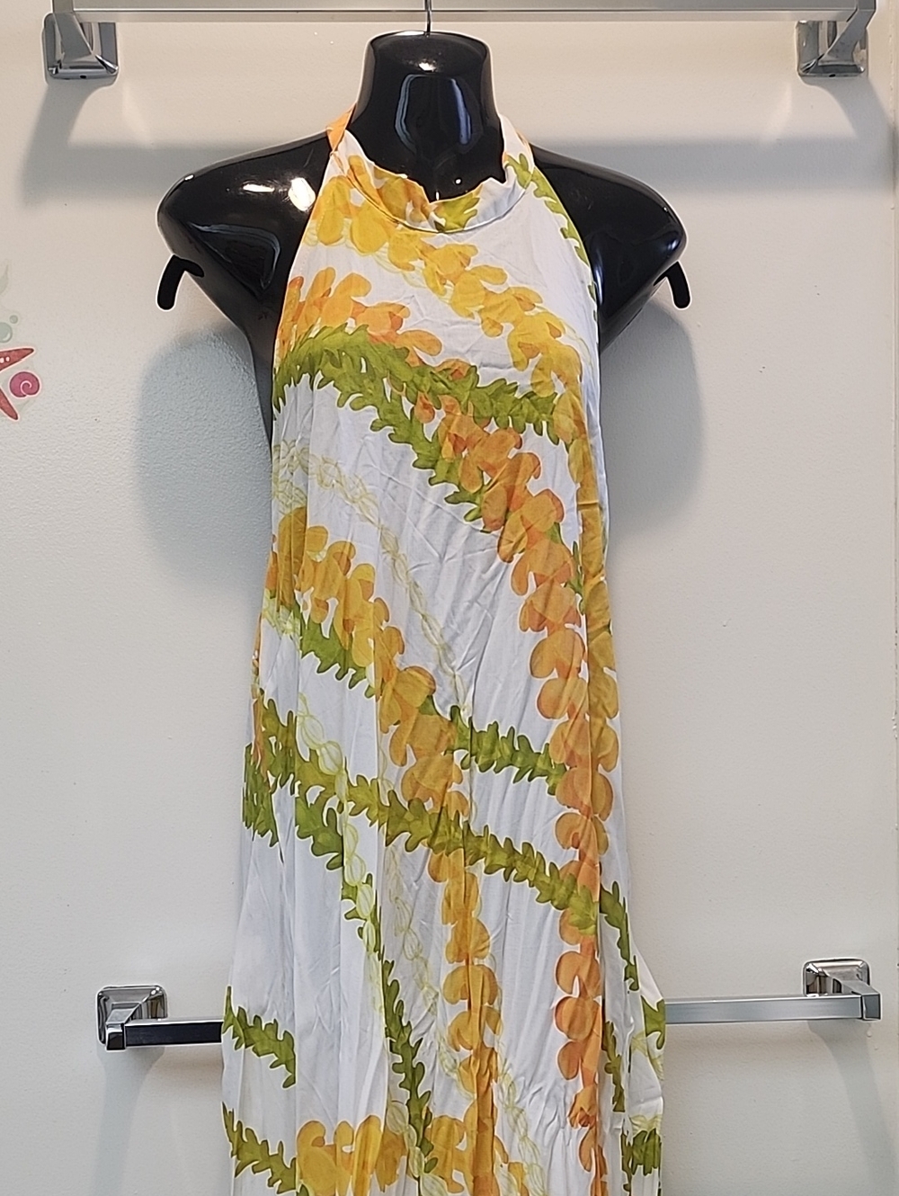 lexbreezy Hawaiian Iolani Dress pikake lei mau loa halter